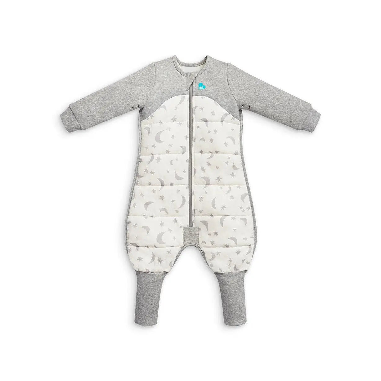 Sleep Suit Long Sleeve 2.5 TOG Cotton White Moonlight