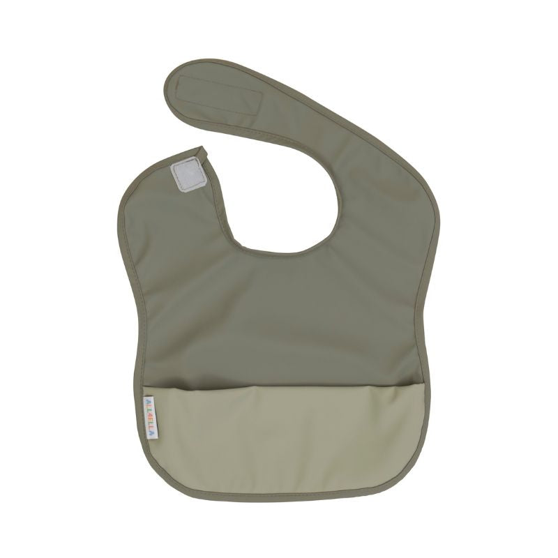 Recycled pouch bib - Sage