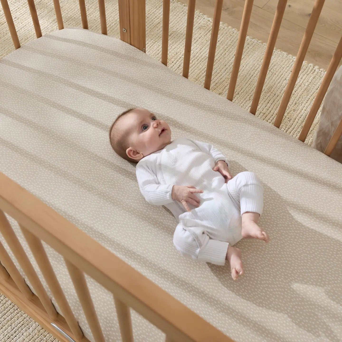 Luca Sustainable Timber Cot in Natural