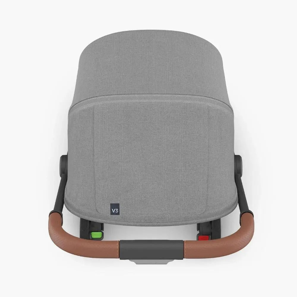 UPPAbaby Minu V3 Stroller - Greyson (Charcoal/Carbon/ Saddle leather)  