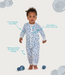 Footless Romper Cotton Grey Daydream
