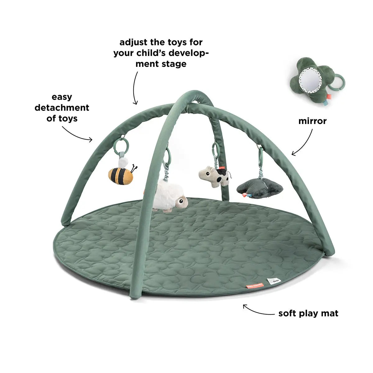 Done by Deer Activity Play Mat Green