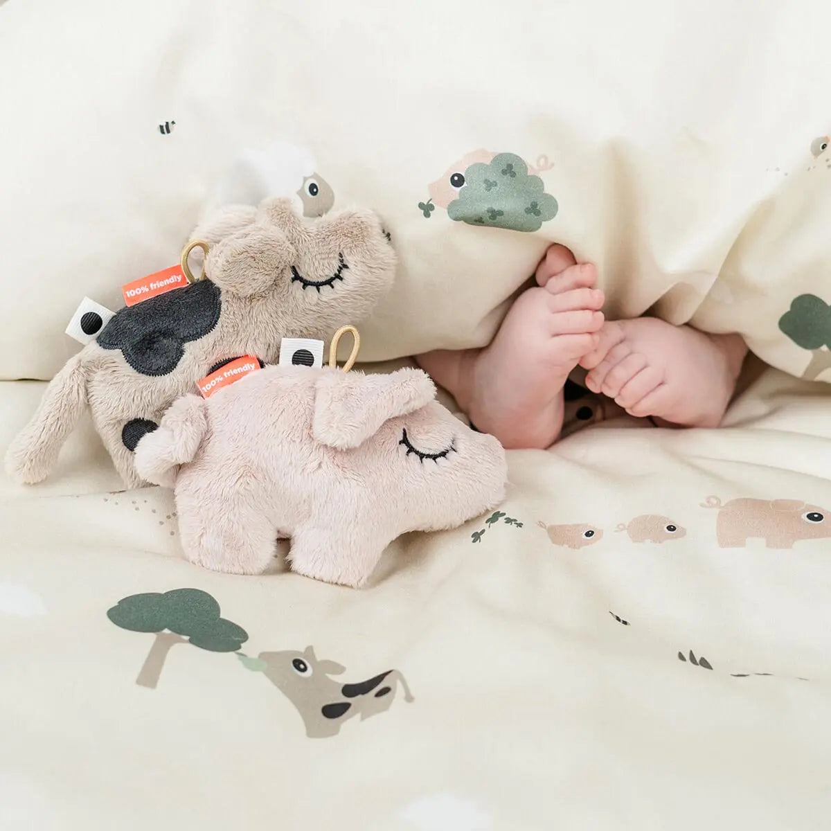 Done by Deer Tiny Sensory Rattle - Pigee Powder