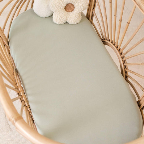 Kiin Baby Organic Change Pad/Bassinet Sheet - Rainbow Ivory Umber