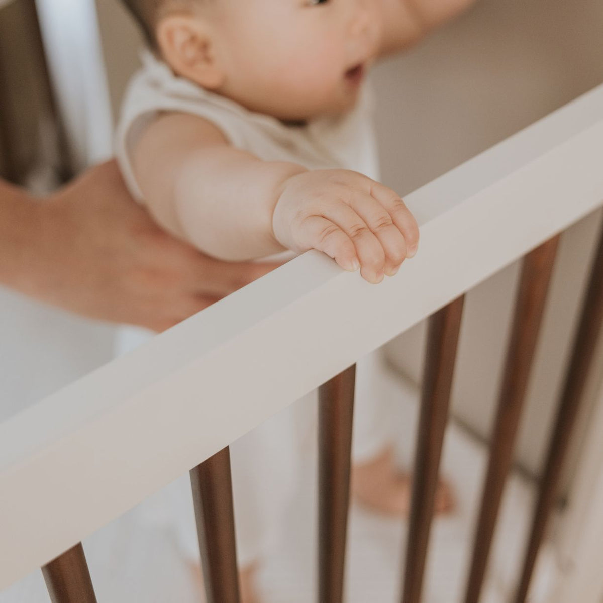 Babyrest Hugo Cot in a calm neutral nursery