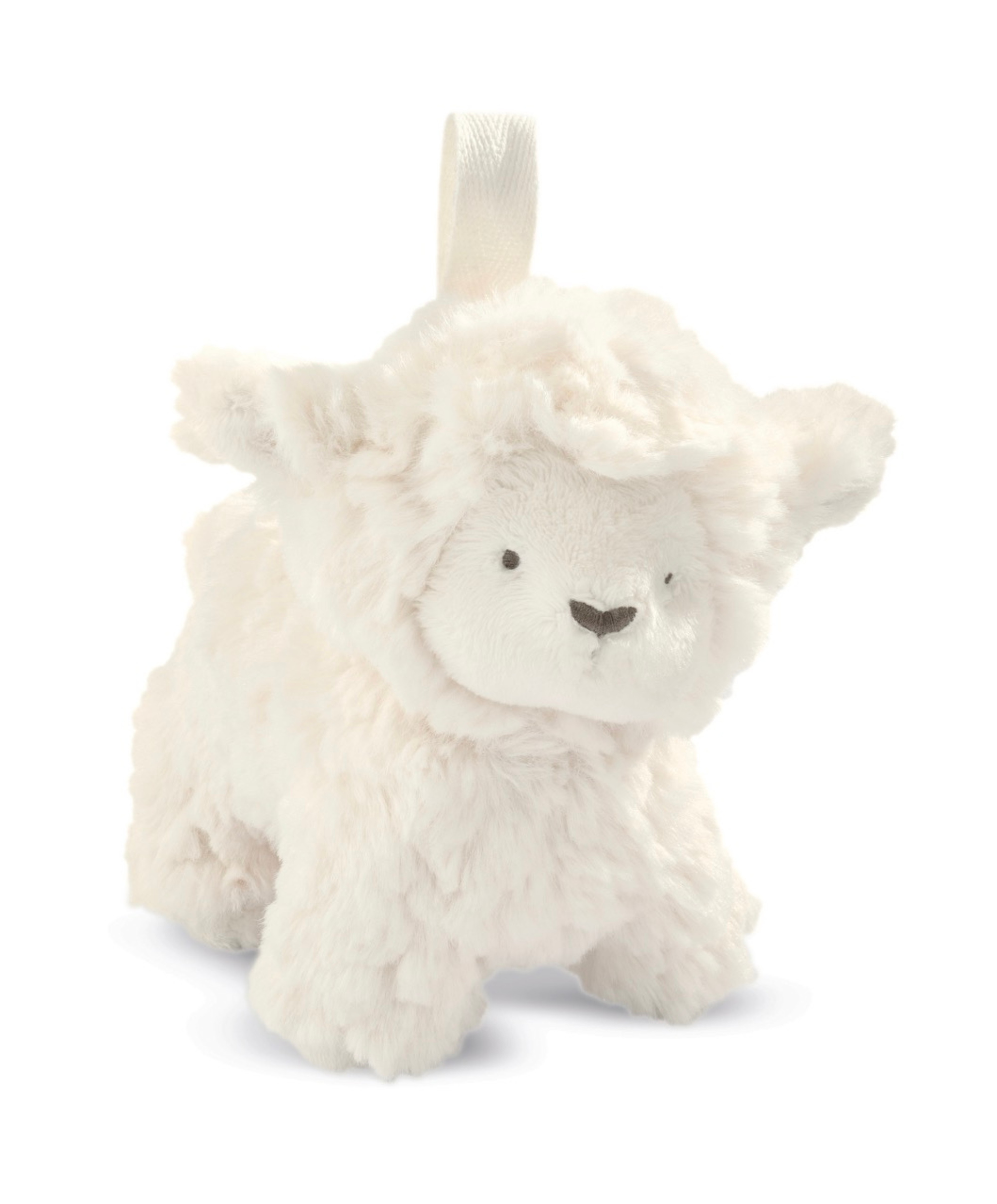Mamas & Papas WTTW Lamb Chime Soft Toy — super-soft faux fur lamb with hidden chime, ribbon loop