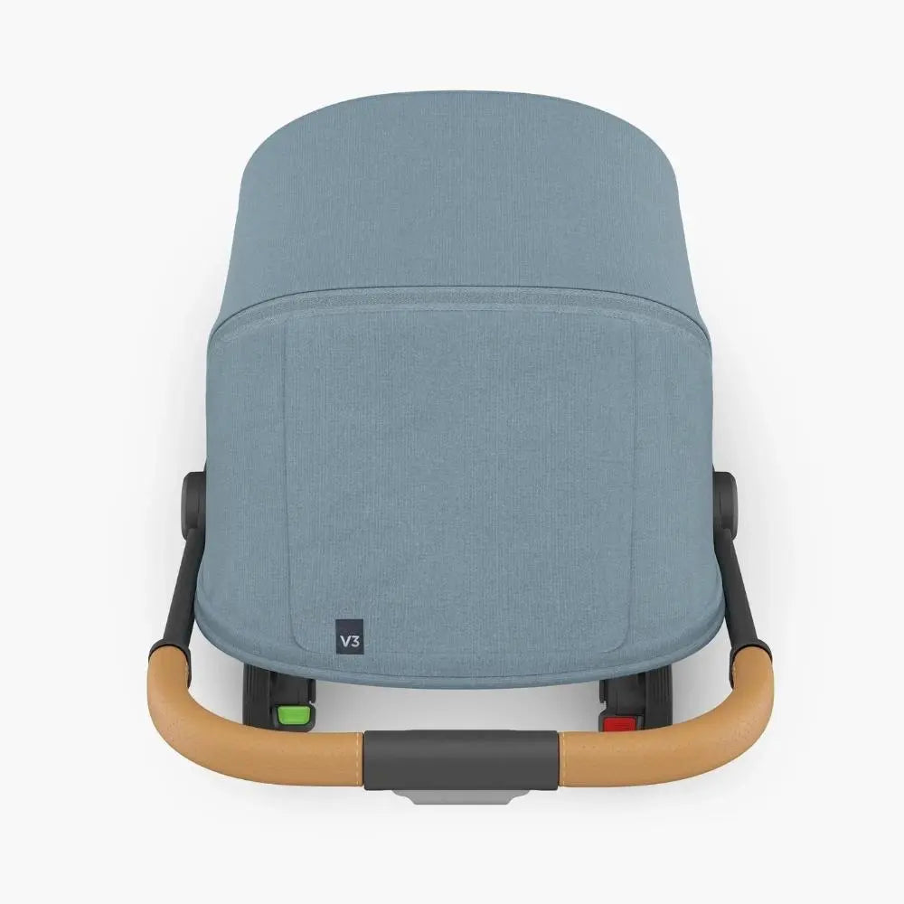 UPPAbaby Minu V3 Stroller - Dillan (Blue/Carbon/ Sand Leather)  