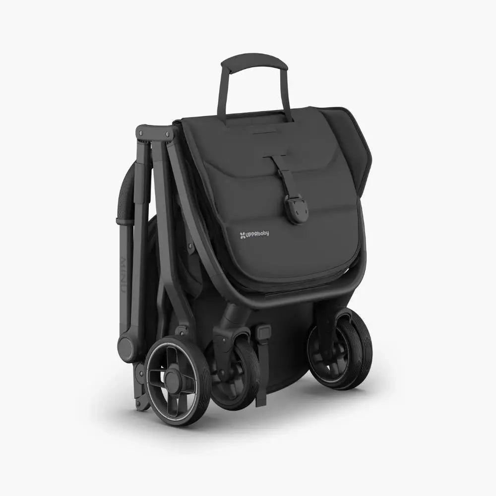 UPPAbaby Minu V3 Stroller - Jake (Charcoal/Carbon/ Black leather)  