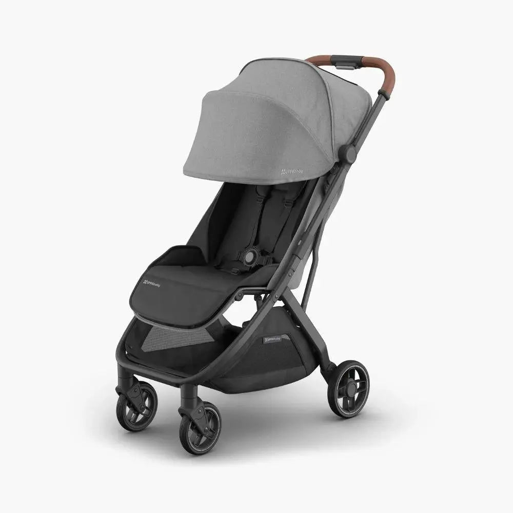 UPPAbaby Minu V3 Stroller - Greyson (Charcoal/Carbon/ Saddle leather)  