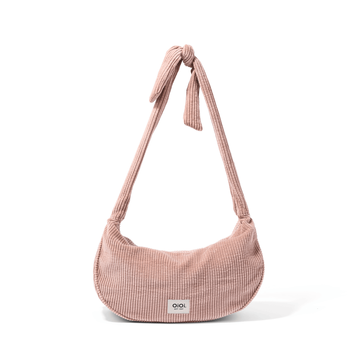 OiOi Luna Crossbody bag in Rose Pink corduroy