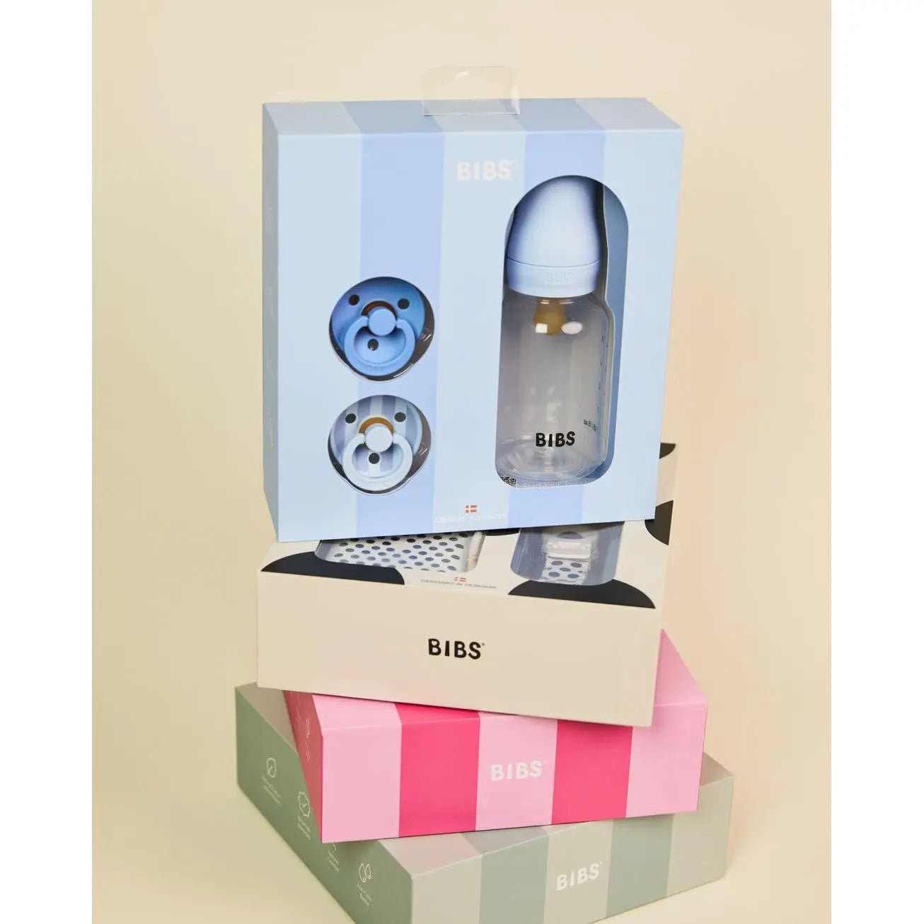 BIBS Gift Set, Baby Sprinkle - Baby Blue