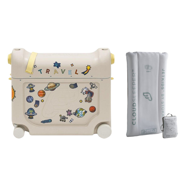 Stokke JetKids BedBox + CloudSleeper Travel Bundle - Moonglow White