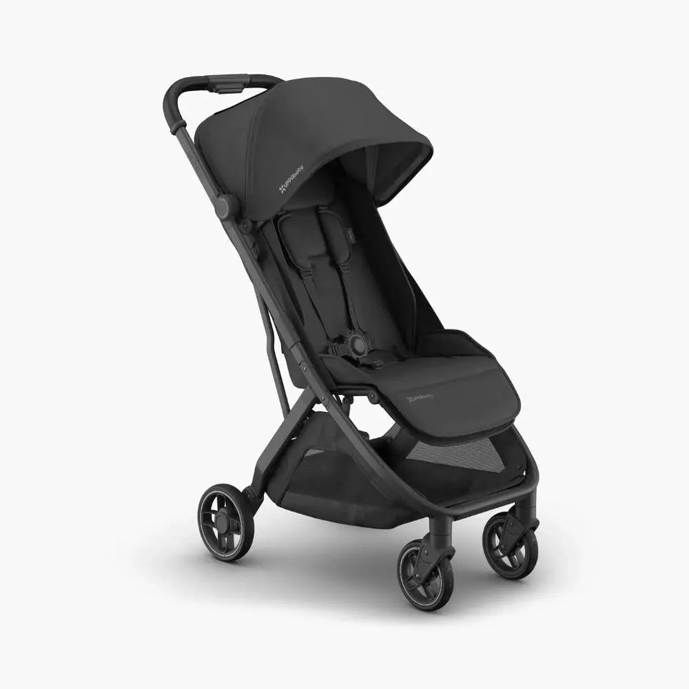 UPPAbaby Minu V3 Stroller - Jake (Charcoal/Carbon/ Black leather)  