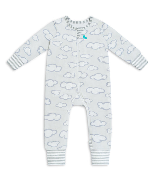 Footless Romper Cotton Grey Daydream