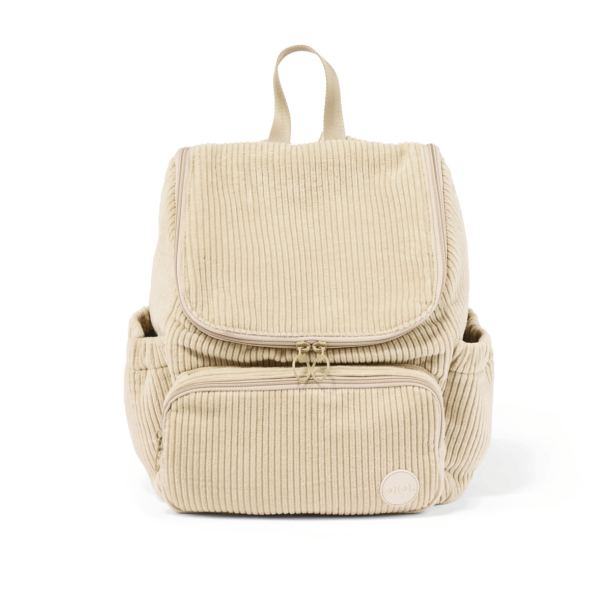 OiOi Signature Kids Backpack in Cream corduroy