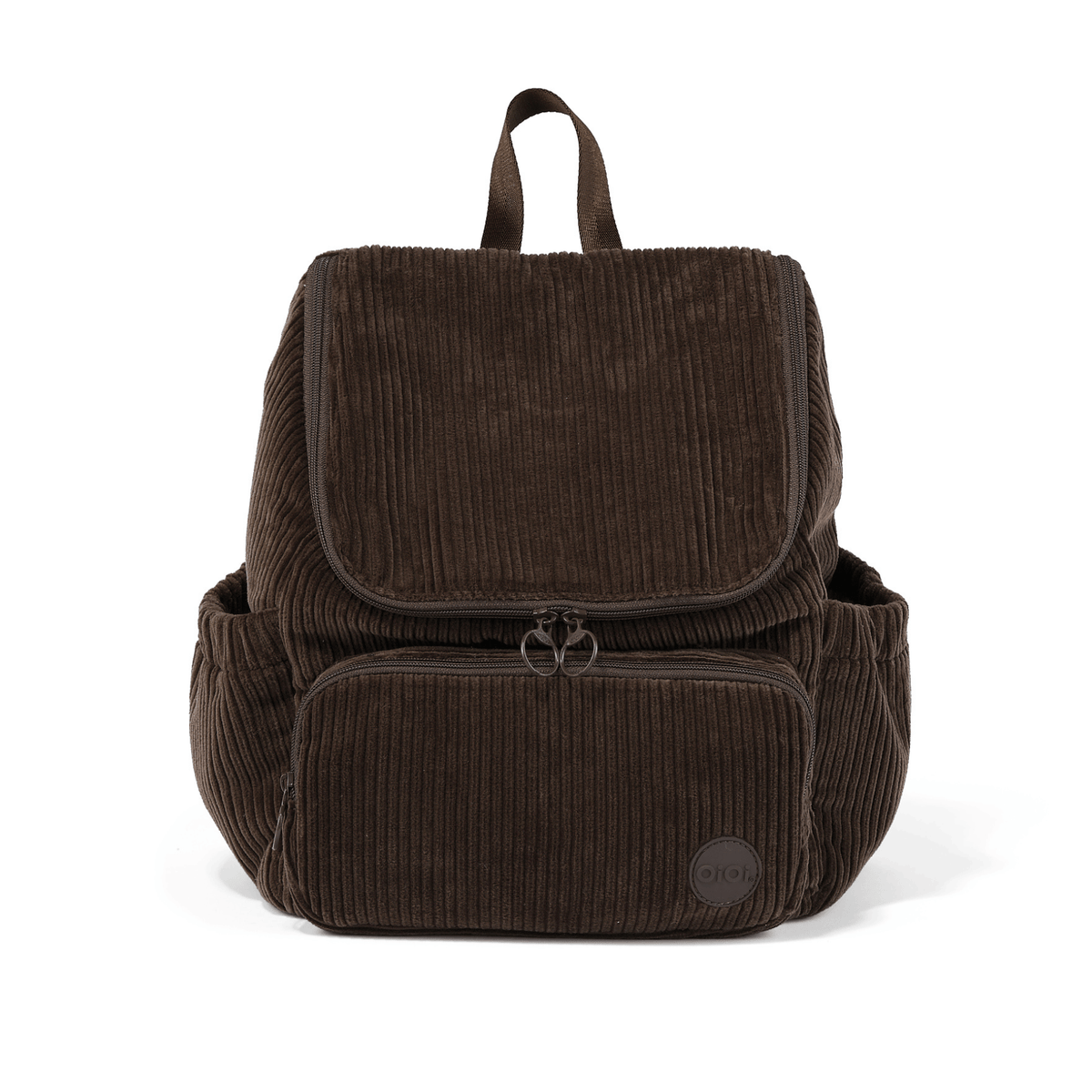 OiOi Signature Kids Backpack in Chocolate Brown corduroy