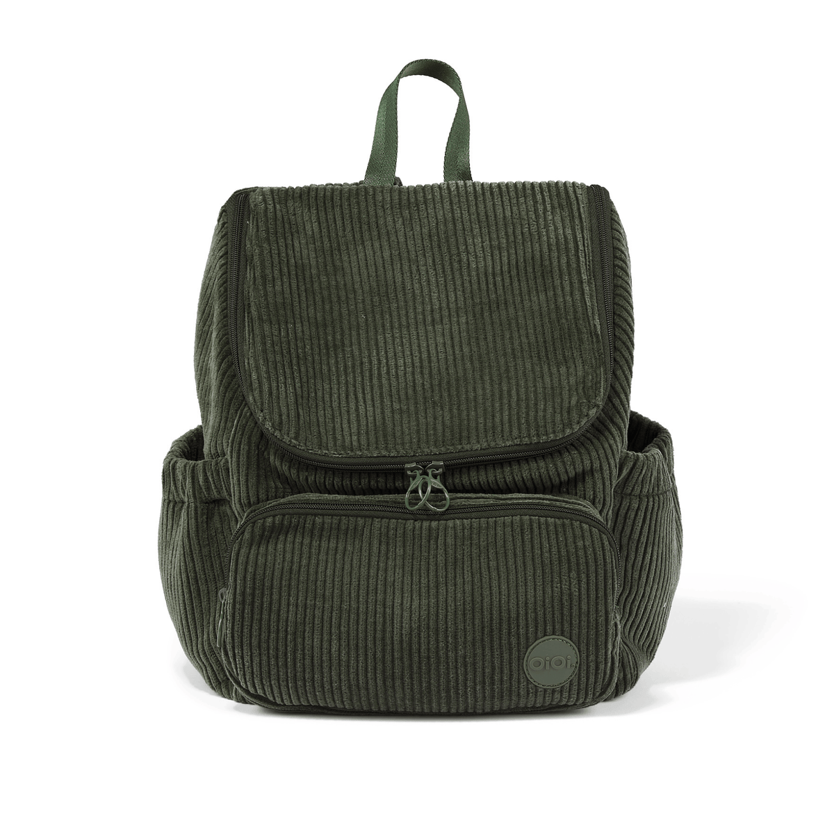 OiOi Signature Kids Backpack in Moss Green corduroy