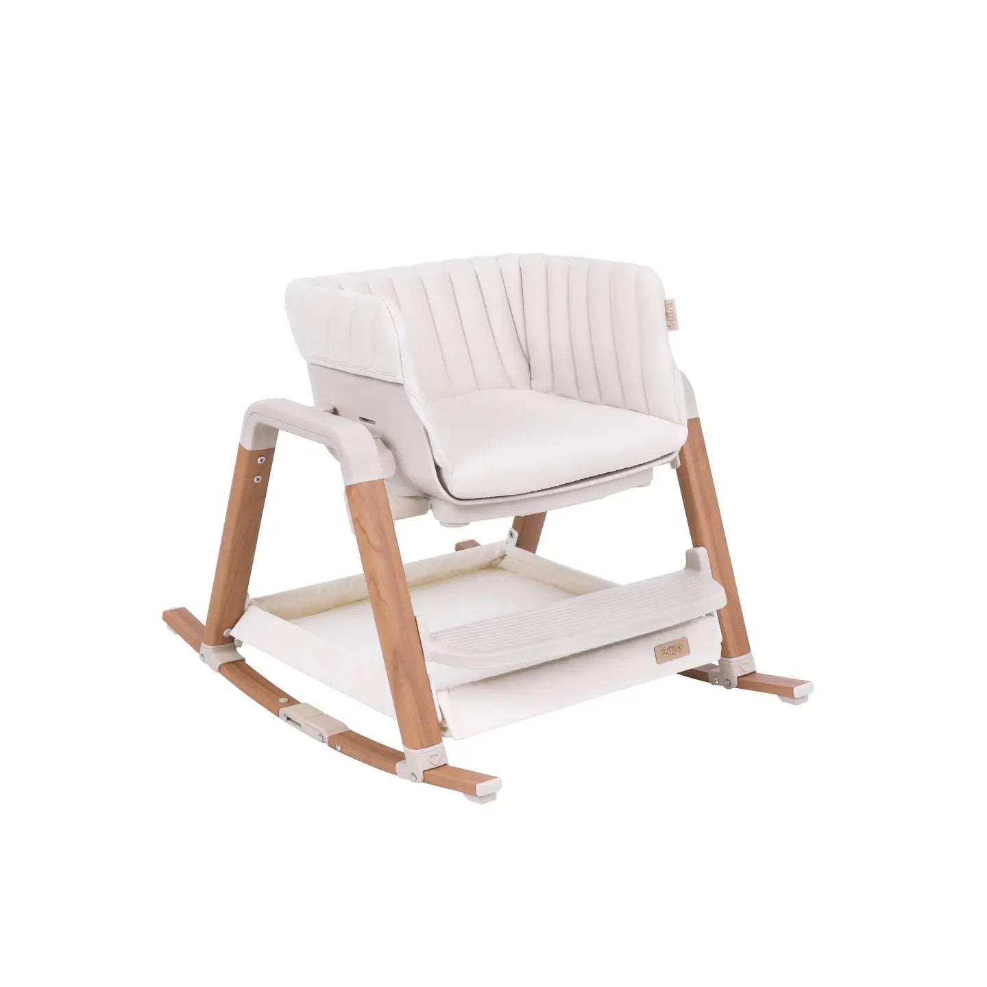 Nova Evolutionary High Chair in Scandi Walnut and Ecru