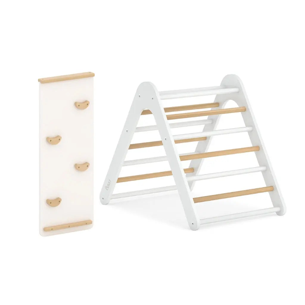 Boori Tidy Climbing Triangle + Ramp 2 Piece Set - Barley & Almond  