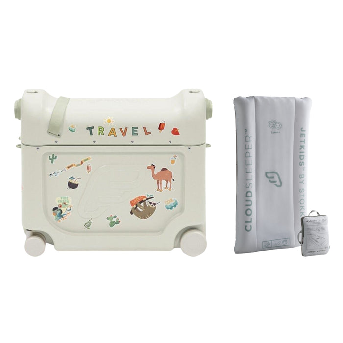 Stokke JetKids BedBox + CloudSleeper Travel Bundle - Sea Green