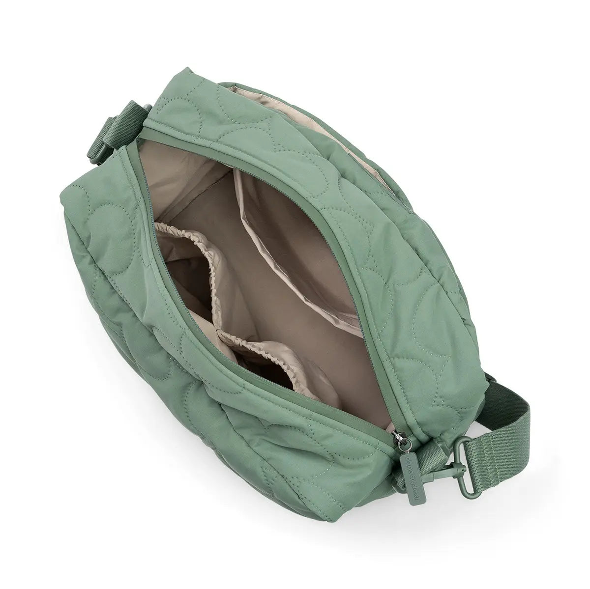 Done by Deer Quilted Stroller Bag Green