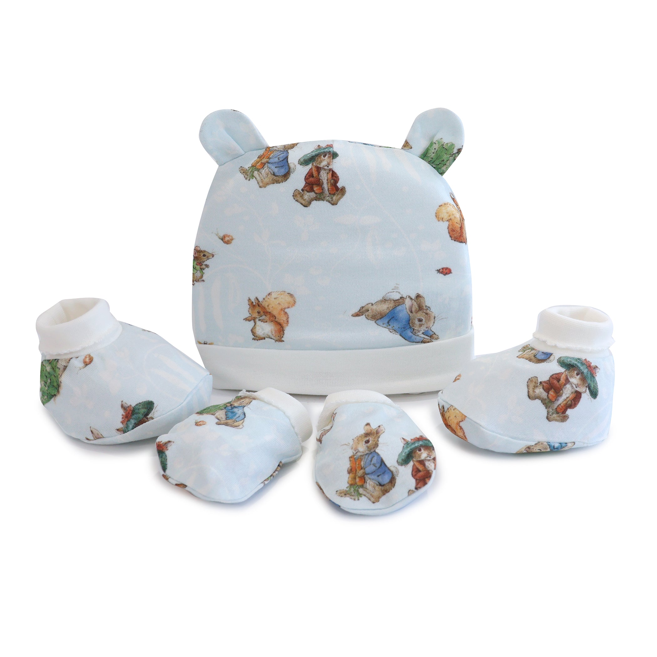 Peter Rabbit & Benjamin Bunny 3pcs Layette Set