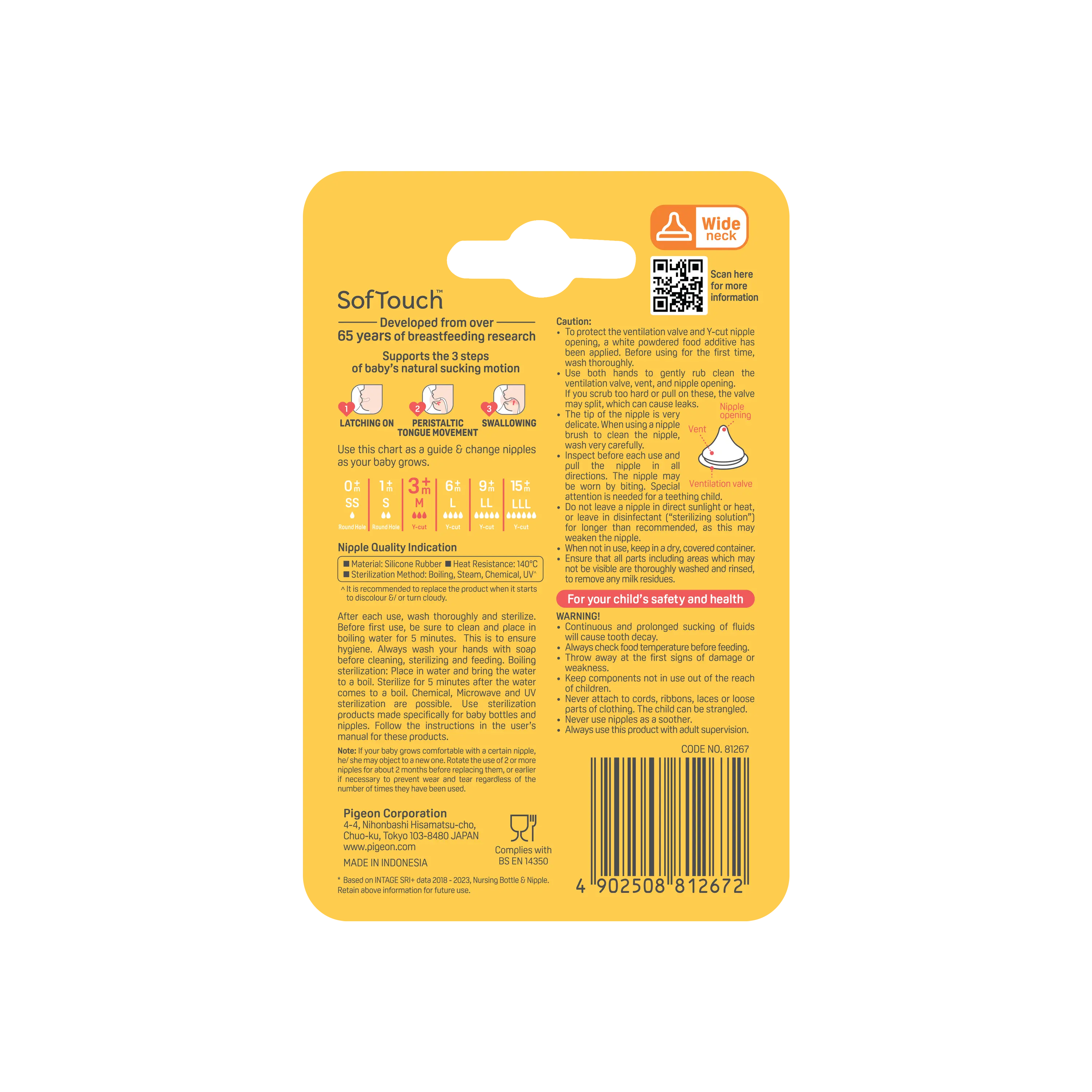 SOFTOUCH BPP PERISTALTIC PLUS TEAT M 2PCS