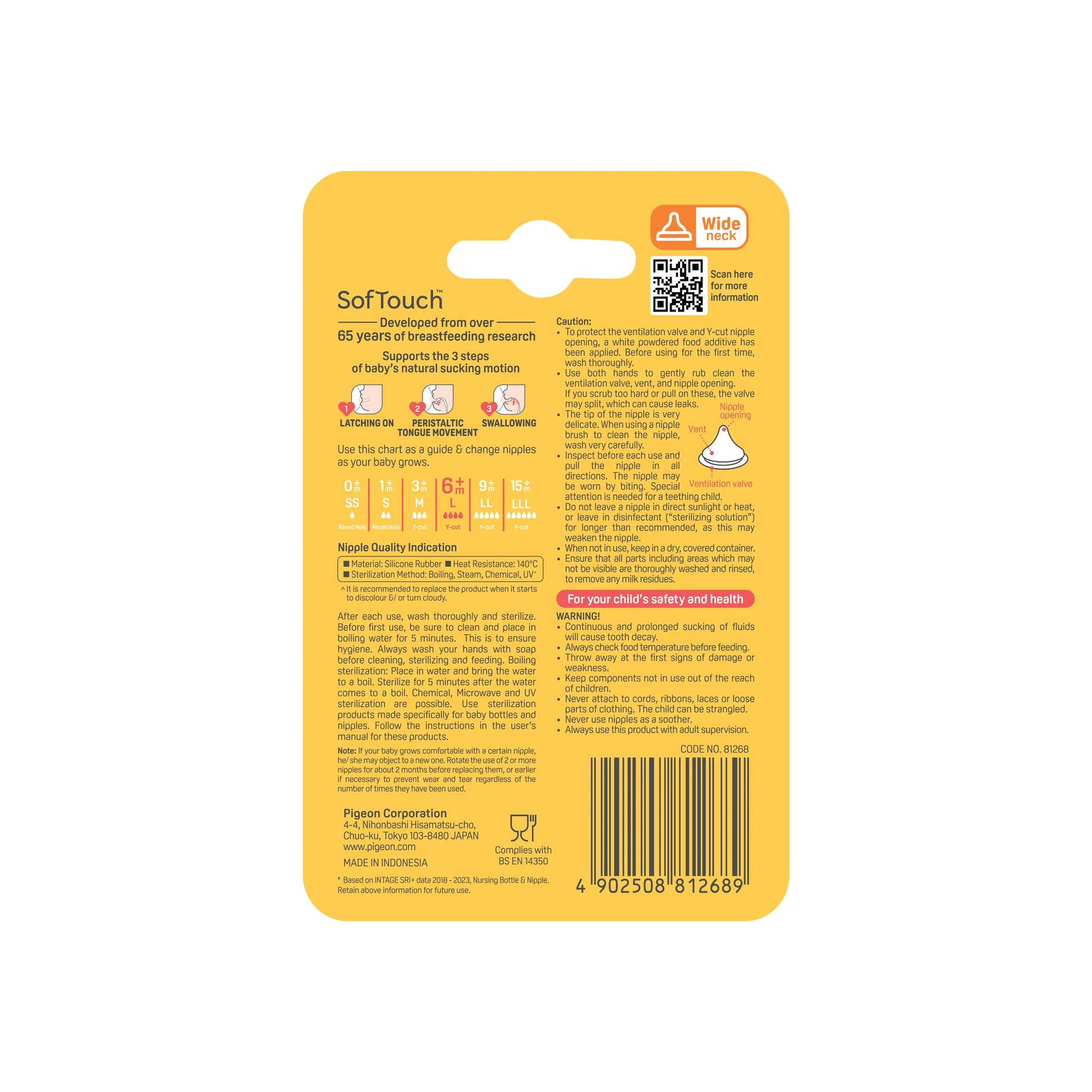 SOFTOUCH BPP PERISTALTIC PLUS TEAT L 2PCS
