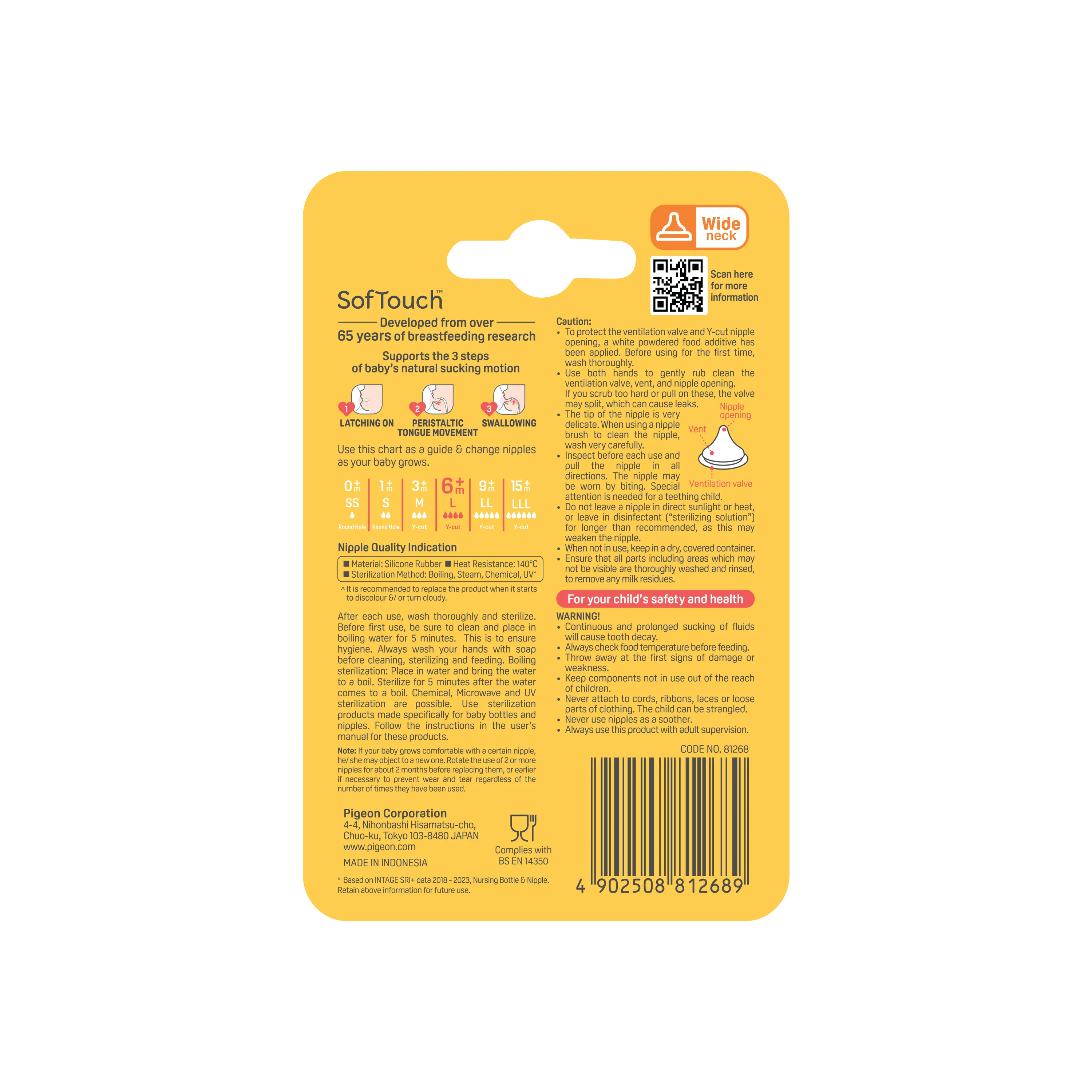 SOFTOUCH BPP PERISTALTIC PLUS TEAT L 2PCS