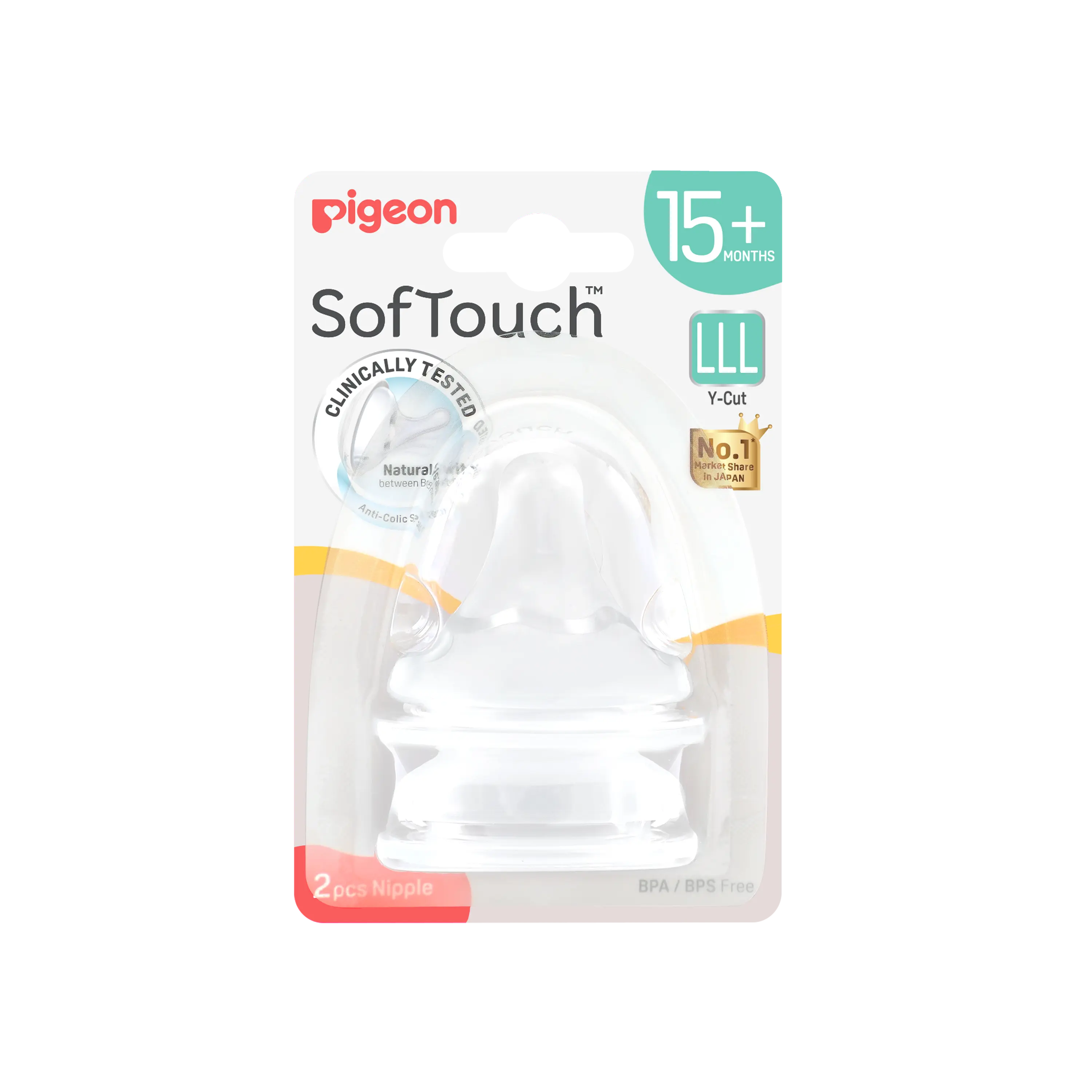 SOFTOUCH BPP PERISTALTIC PLUS TEAT LLL 2PCS