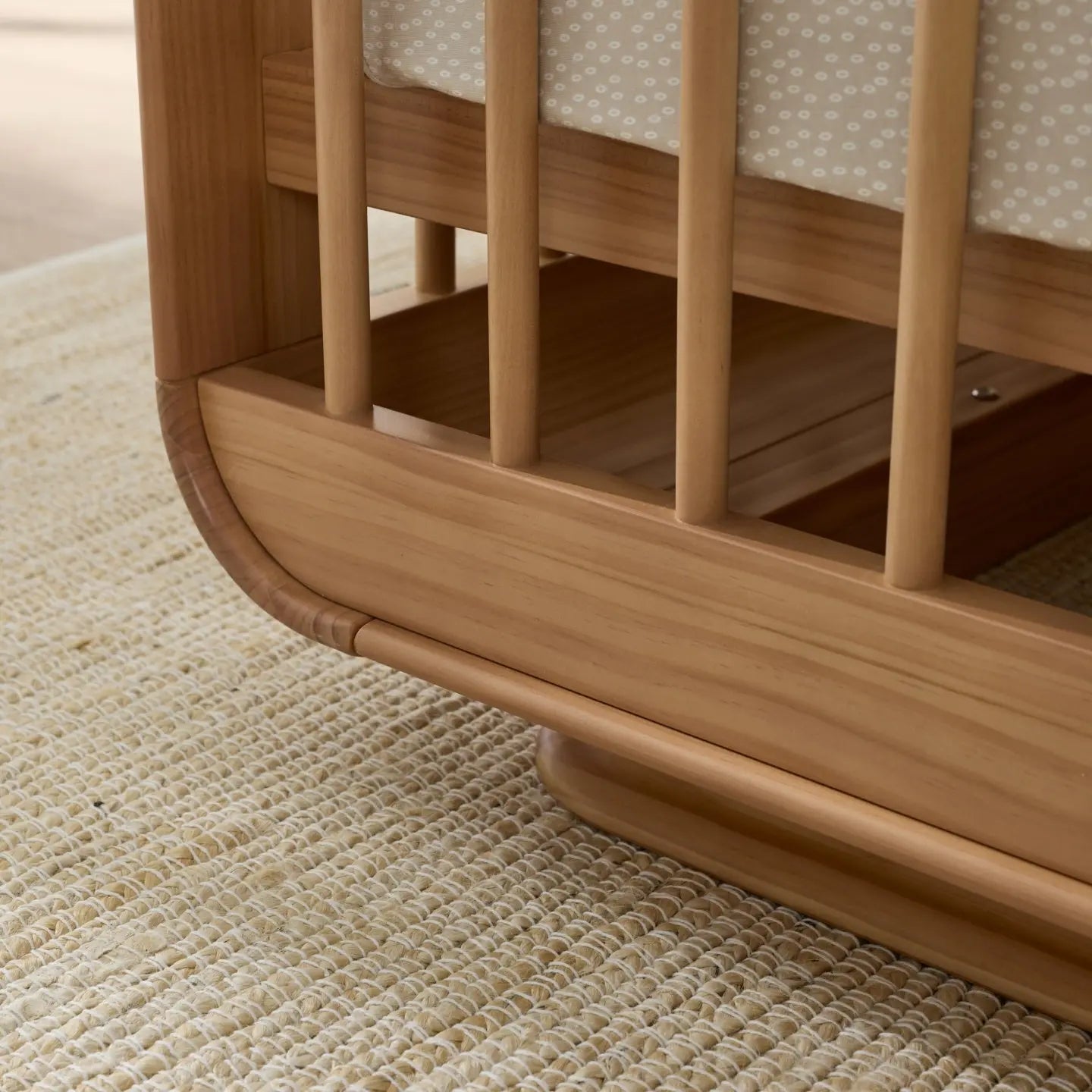Ollie Sustainable Timber Cot in Natural