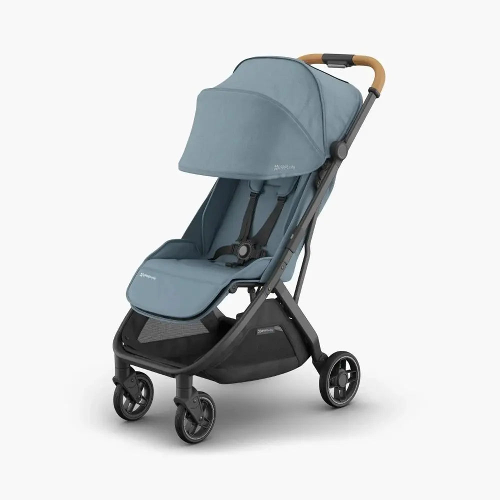 UPPAbaby Minu V3 Stroller - Dillan (Blue/Carbon/ Sand Leather)  