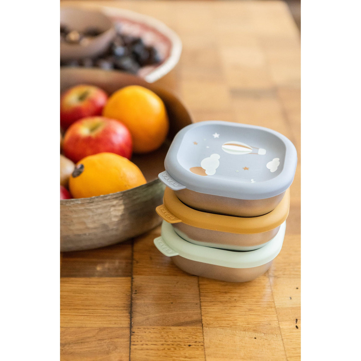 Beaba stainless steel meal box set detail