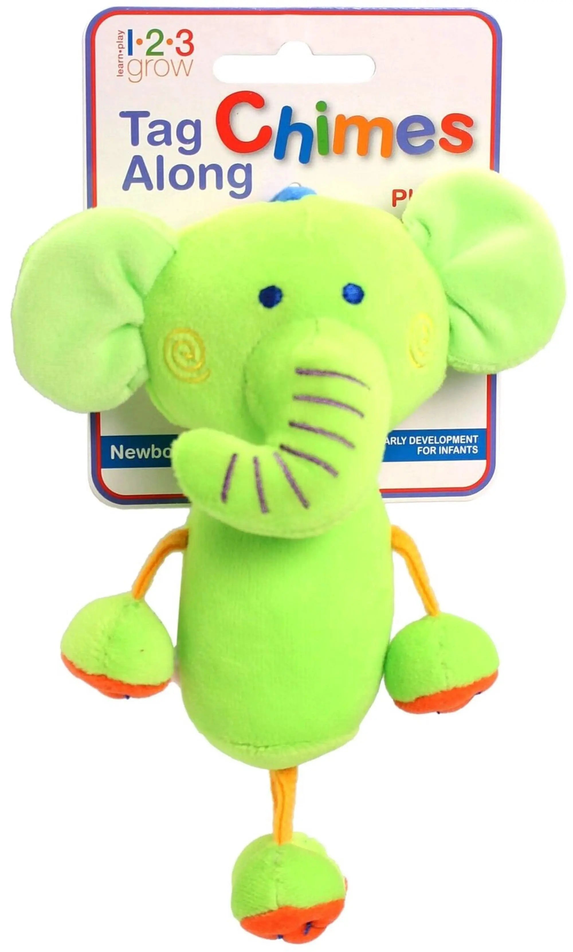 123 Grow Tag Along Chimes – Green Elephant  
