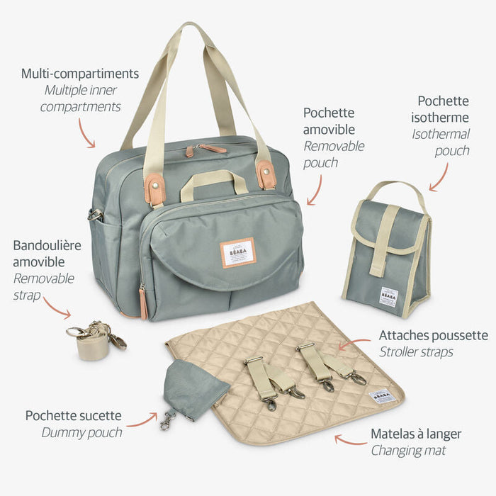 Beaba Geneva II Changing Bag - Water Green