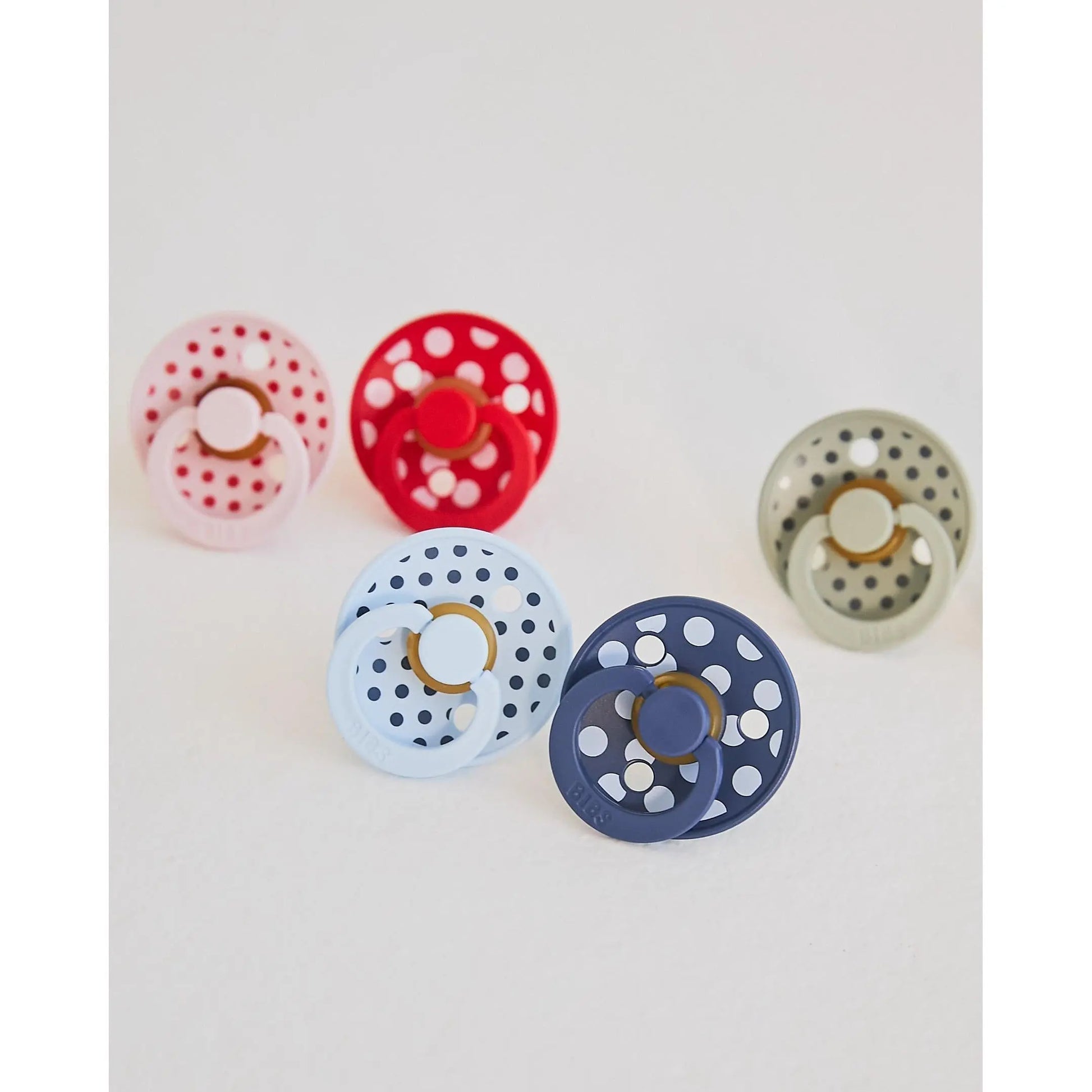 BIBS Studio Polka, Baby Blue/Steel Blue