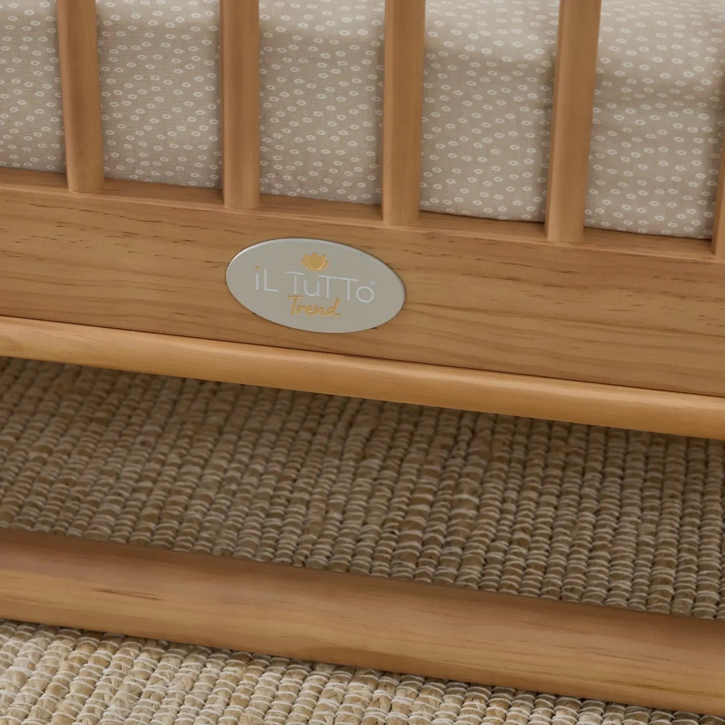 Luca Sustainable Timber Cot in Natural