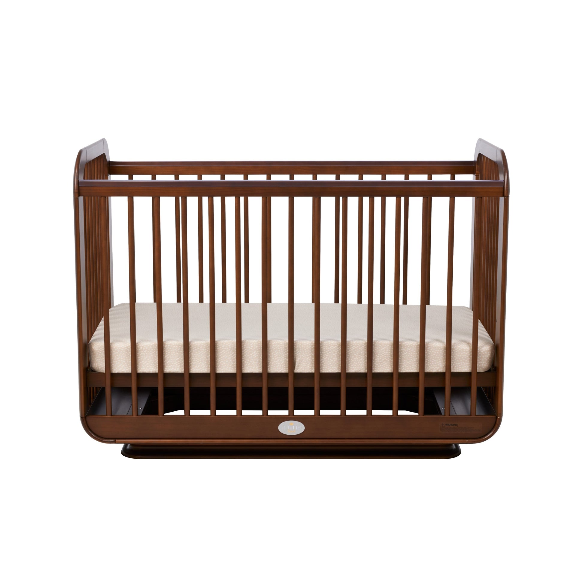 Ollie Sustainable Timber Cot in Walnut