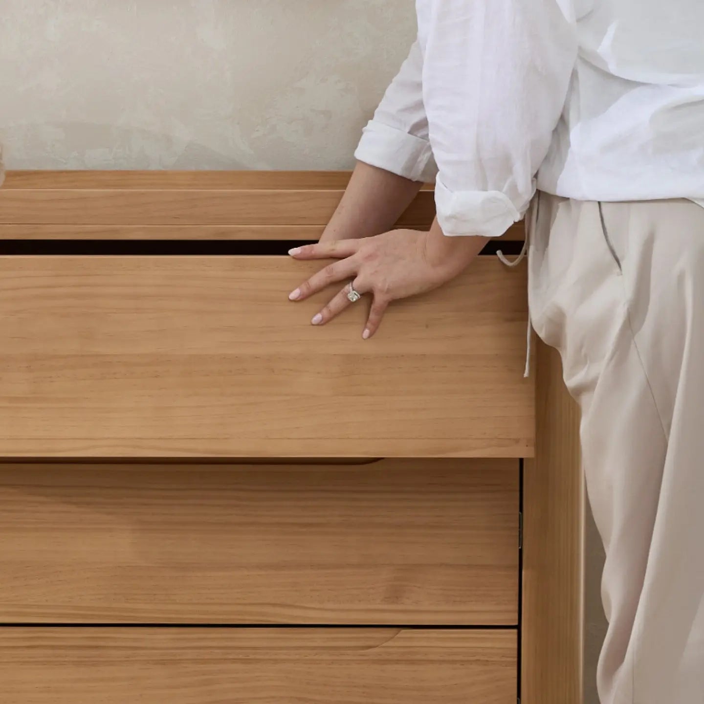 Theo Sustainable Timber Chest & Changer in Natural