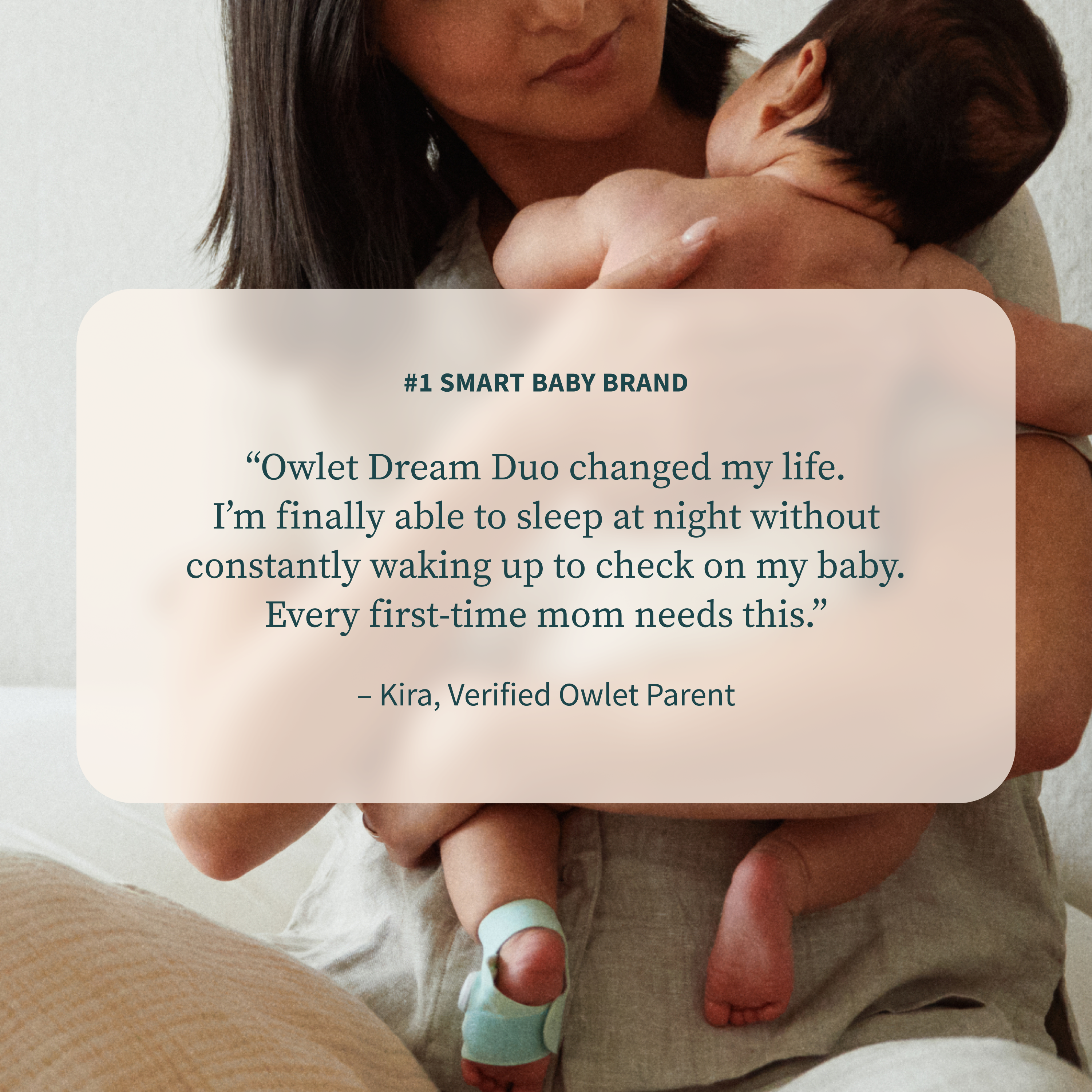 Owlet Dream Duo™ 3 room temperature and humidity monitoring in nursery