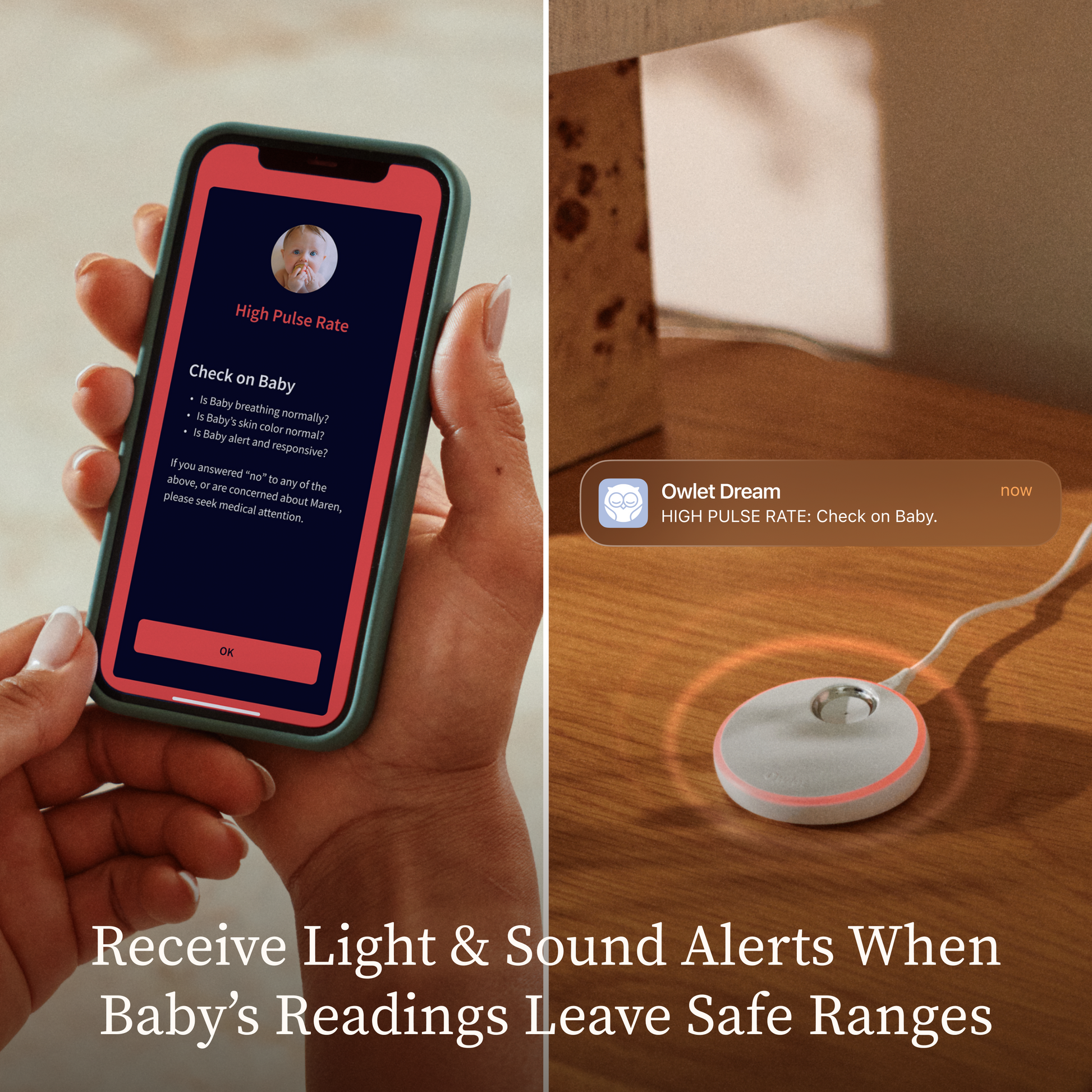 Owlet Dream Duo™ 3 complete baby monitoring system