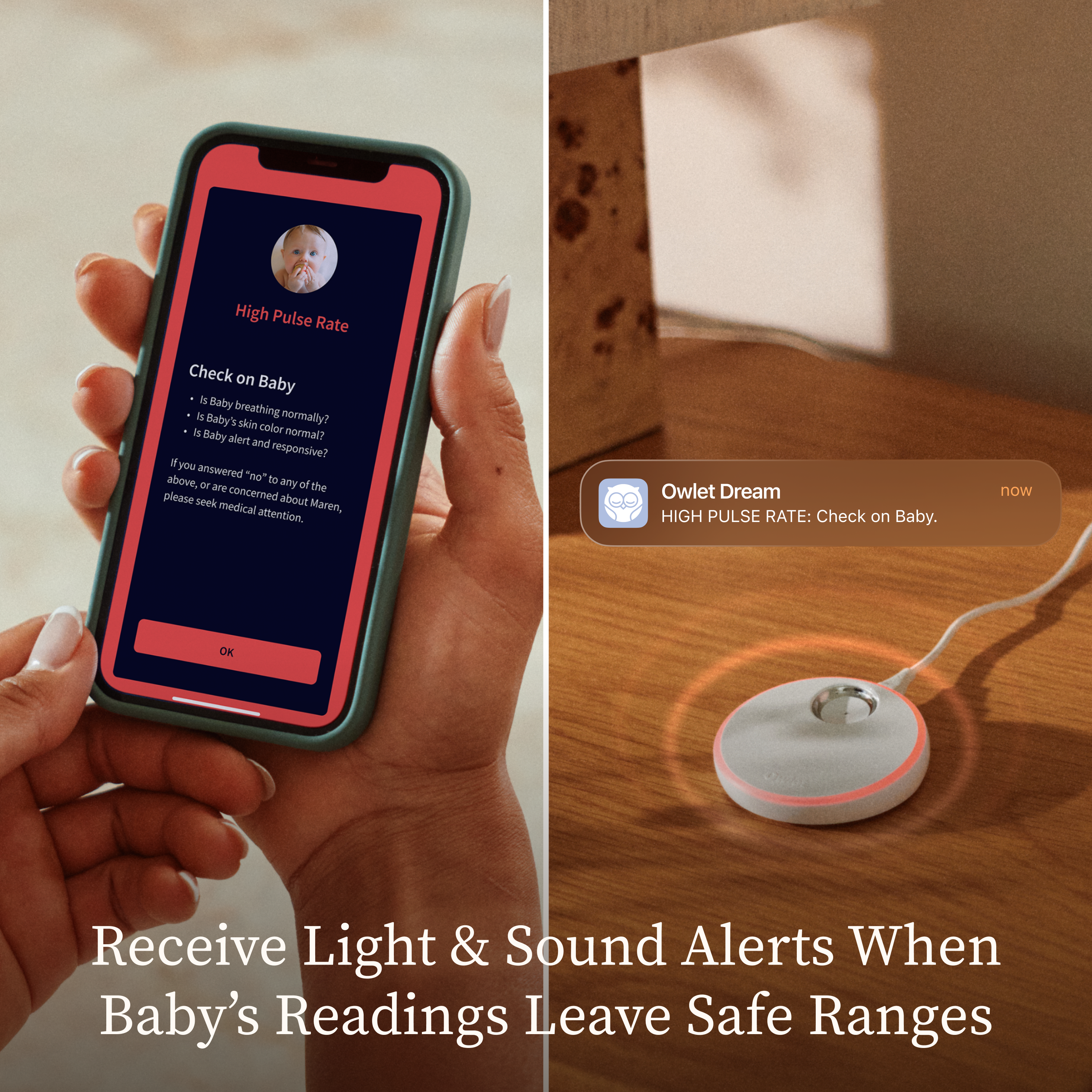 Owlet Dream Duo™ 3 complete baby monitoring system