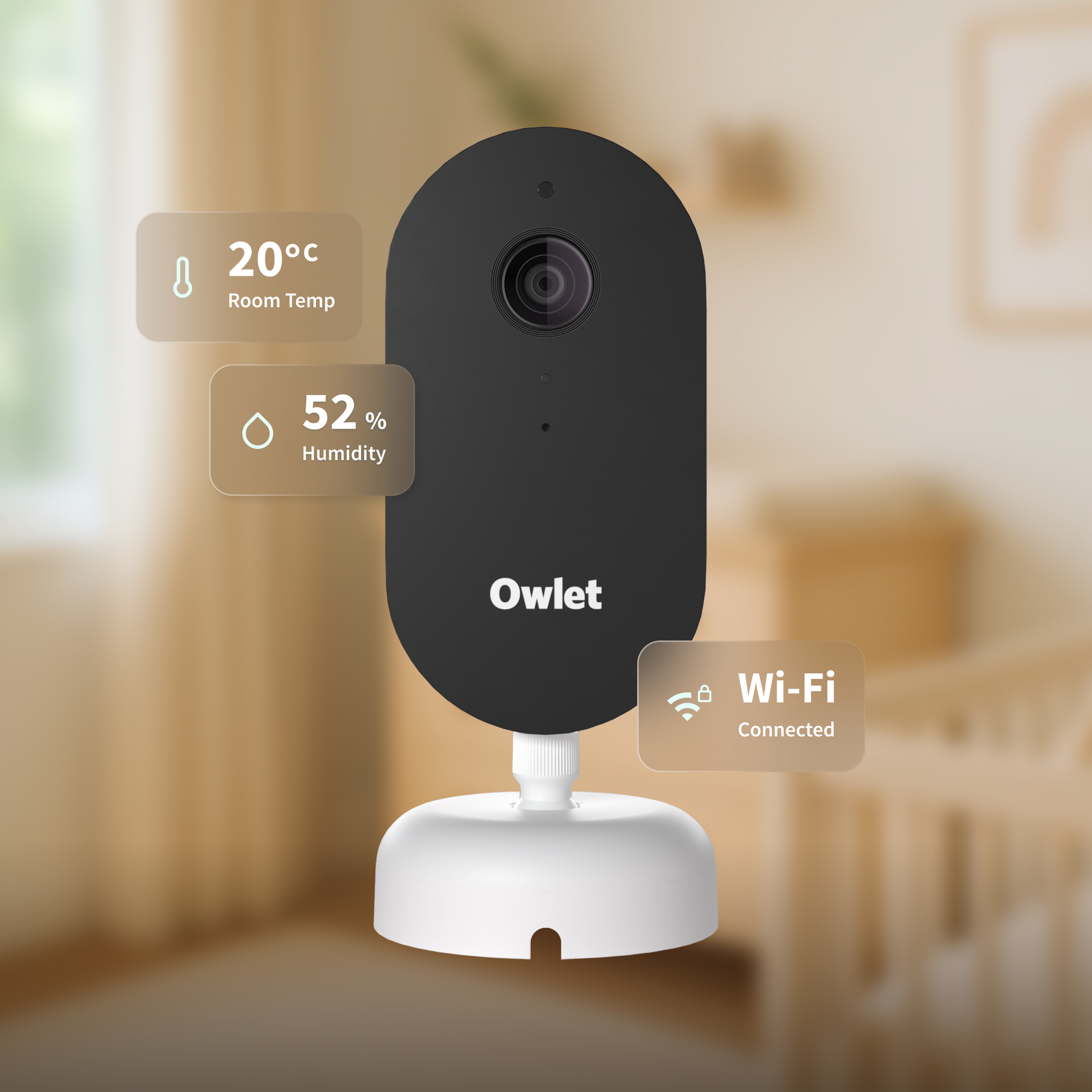 Owlet Dream Sight™ 2K HD baby monitor – front view