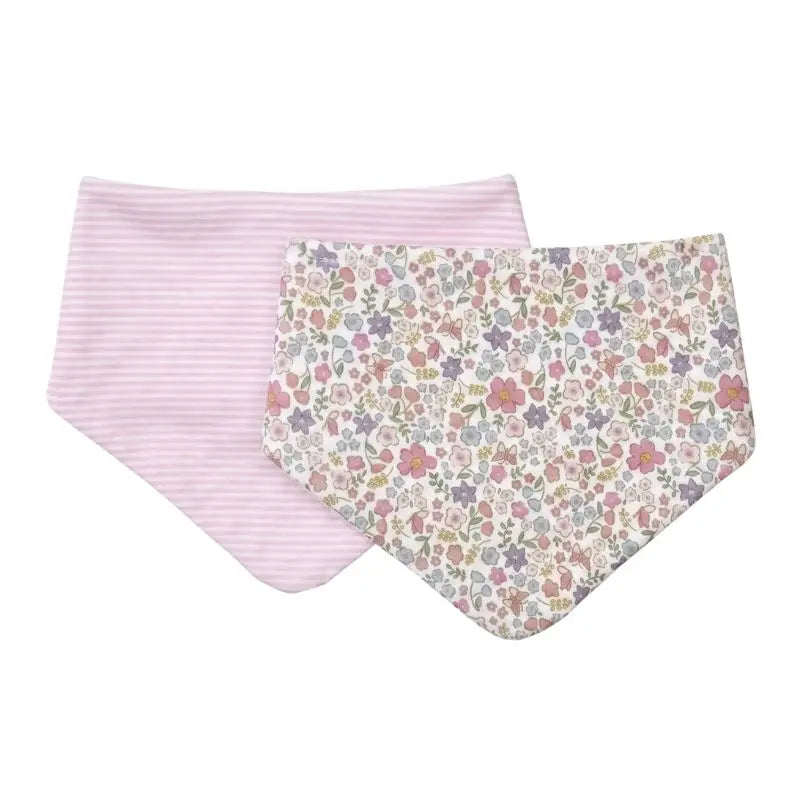 ALL4ELLA reversible bandana bibs 2 pack in Blossom floral print