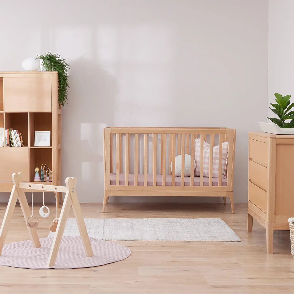 Amara Cot & Chest Nursery Package - Beech