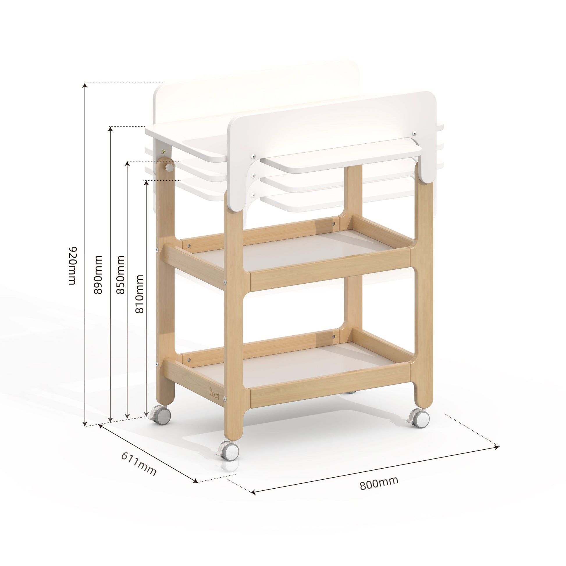 Alva Ergonomic Changer lockable castor wheel detail
