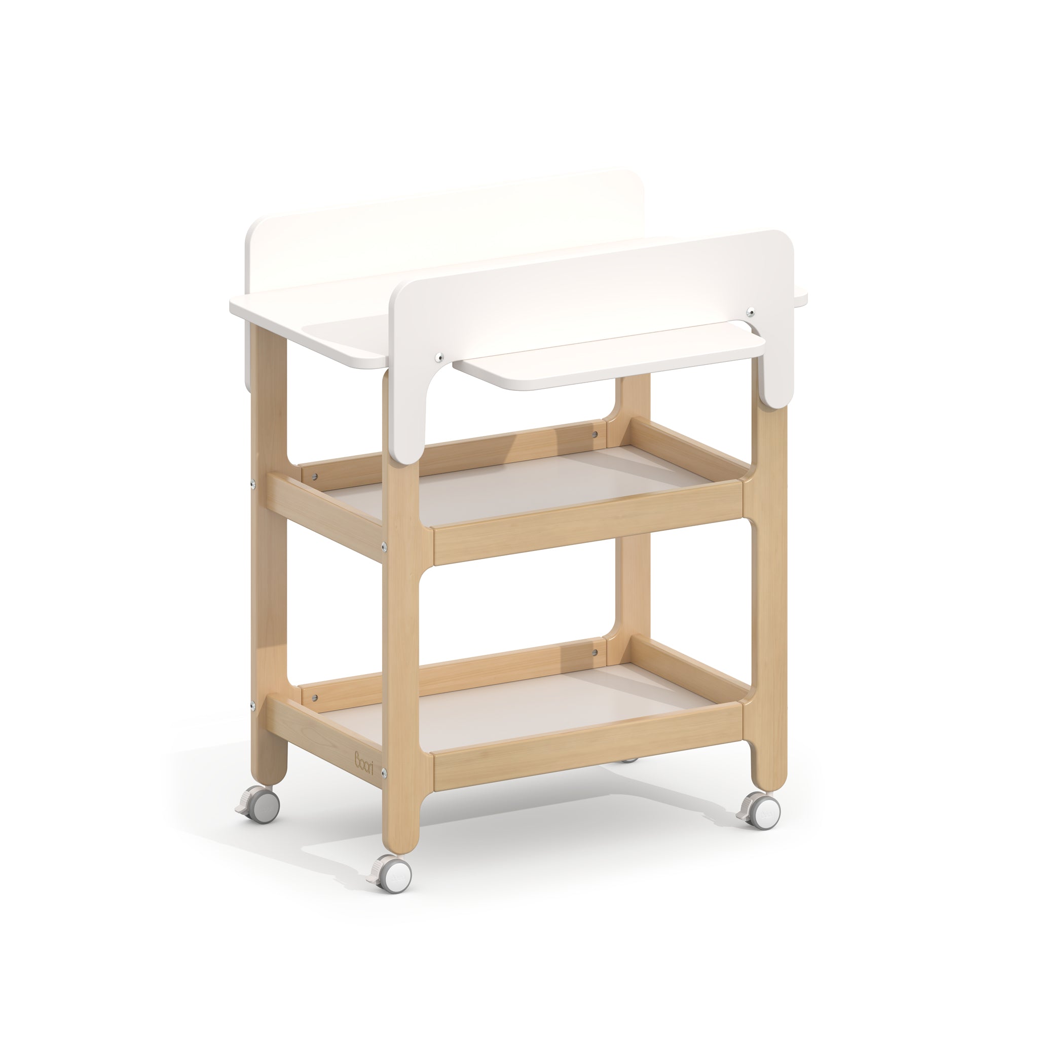 Boori Alva Ergonomic Changer – front view in Barley Almond
