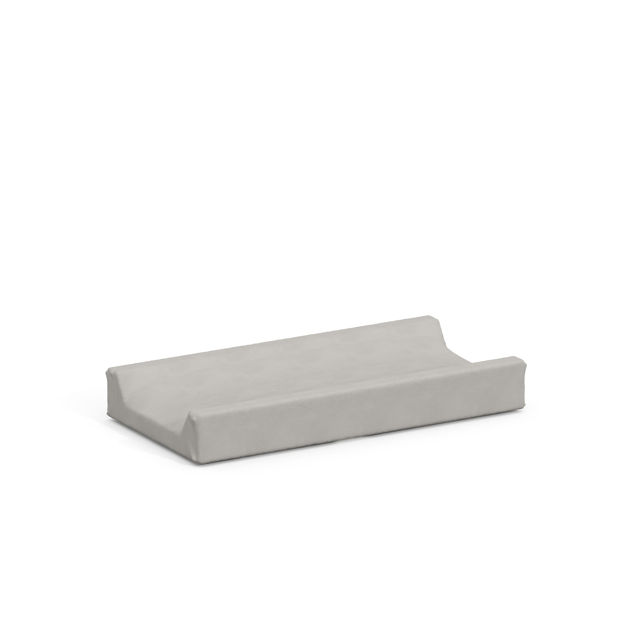 Boori Soft Lux Change Pad 42.5cm in neutral grey — waterproof PU faux leather