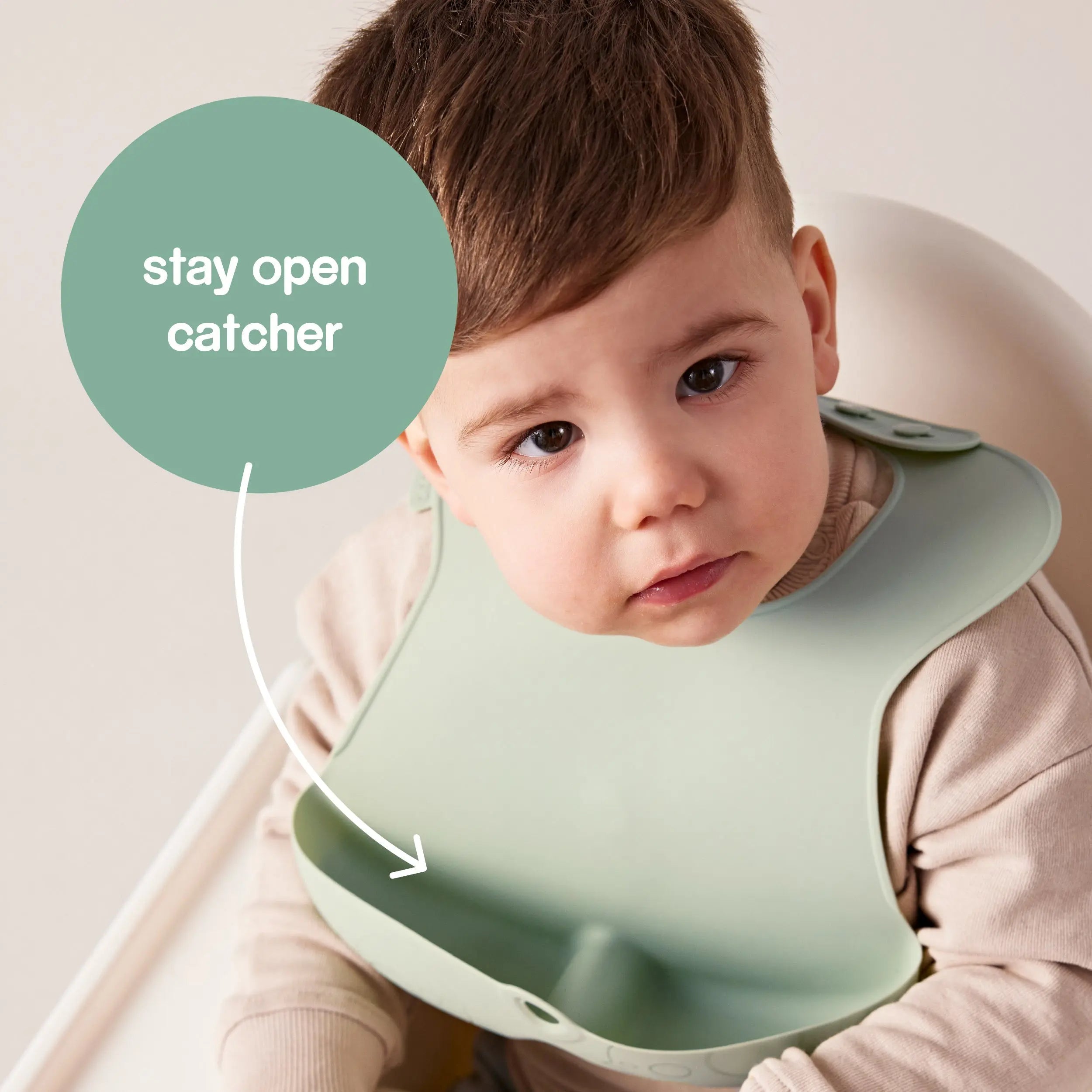 silicone bib - ocean