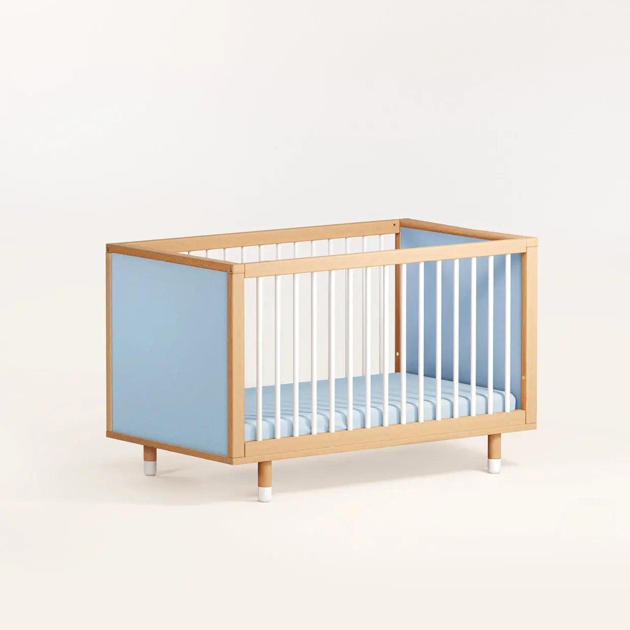 Bold Baby Cot - Blue and Deep Blue